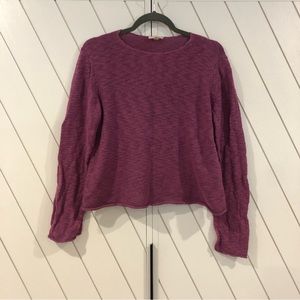 Eileen Fisher Purple Cotton Sweater S